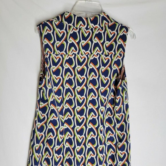 Cabi Womens Dress Amour Button Down Heart Print Sleeveless Button Down Size XS - Picture 7 of 11